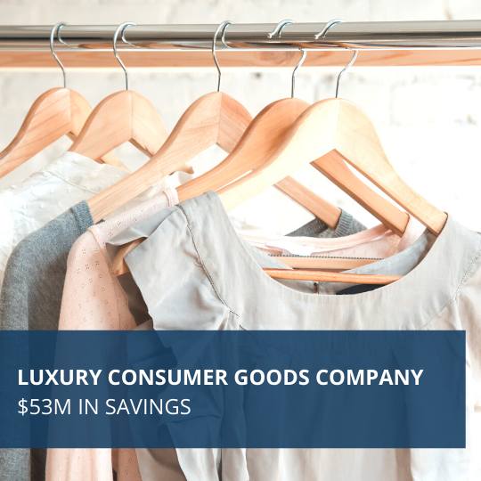 We helped a Luxury Consumer Goods Company save $53M on their Salesforce contract.